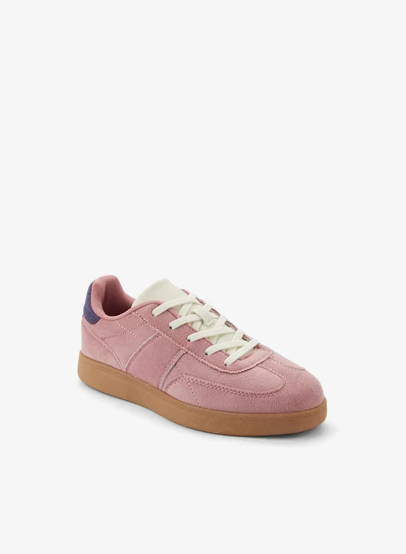 Little Missy Girls Lace-Up Sneakers